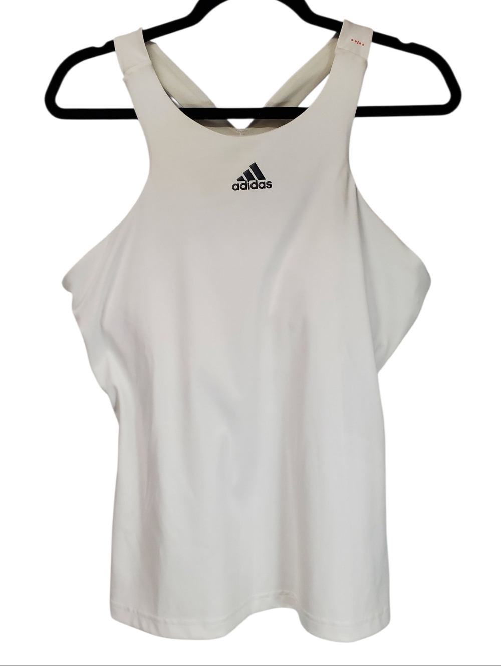 Adidas HEAT. RDY Tank Razorback Atheisure Athletic Size Large White Workout Gym
